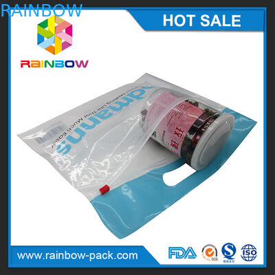 کیسه پلی اتیلن پلی استر کیسه ای با آرم پشت پاکت کیسه کیسه های بسته بندی شده قفل کیسه ای با کیسه UPC کیسه های کیسه ای ziplock clear front