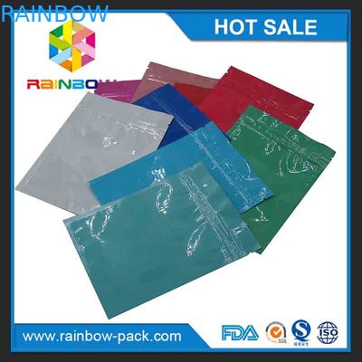 فویل آلومینیومی ziplock فویل کیسه ziplock جعبه فویل آلومینیوم گرفتن کیسه مهر و موم با زیپ بالا کیسه قابل تنظیم