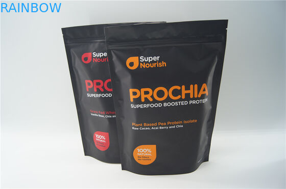 فویل آلومینیومی سفارشی بازیافت بسته بندی کیسه های زیپ بسته بندی پروتئین آب پنیر