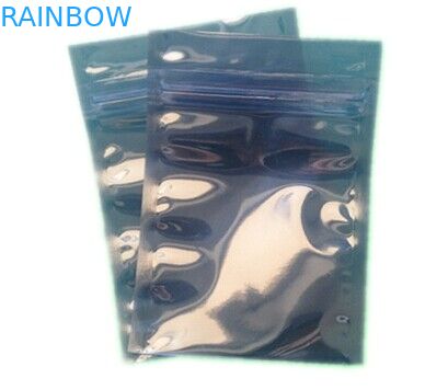 کیسه قفل نقره ای بزرگ کیسه ضد استاتیک شفاف / نیمه شفاف نایلون