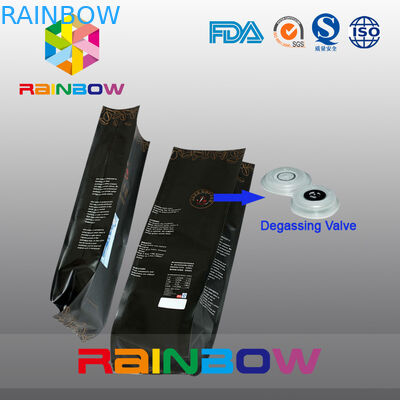 کیسه های با دوام طولانی تخت پایین چای کیسه های بسته بندی دانه های قهوه کیسه پلاستیکی