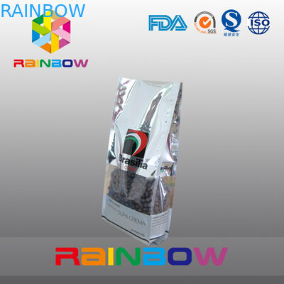 کیسه های با دوام طولانی تخت پایین چای کیسه های بسته بندی دانه های قهوه کیسه پلاستیکی