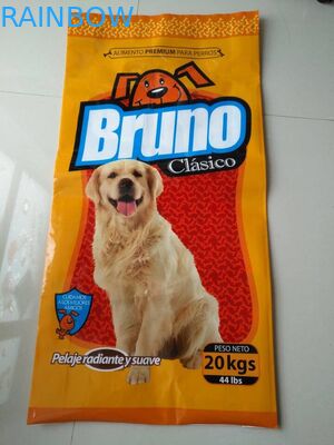 کیسه های جانبی Gusset بسته بندی مواد غذایی بسته بندی کیسه Gusset برای خوراک دام حیوانات خانگی