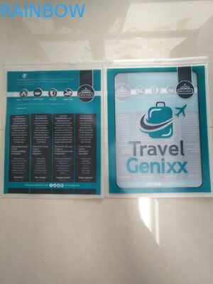 کیسه پی وی سی مسافرتی کشویی Ziper Ziplock کیف بسته بندی کیسه ای / پاک PVC کیسه حاکم / PVC کیسه CASE / PVC لوازم التحریر