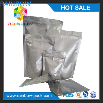 فویل آلومینیوم سفارشی ایستاده تا کیسه ziplock برای ذخیره مواد غذایی / میان وعده