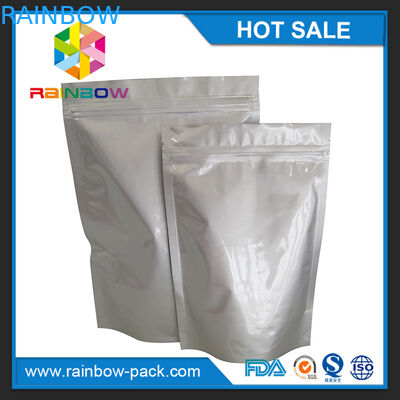 فویل آلومینیوم سفارشی ایستاده تا کیسه ziplock برای ذخیره مواد غذایی / میان وعده