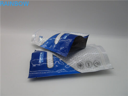 پروتئین پایه کیسه برای 2lb پودر پروتئین آلومینیوم فویل قفل زیپ قفل