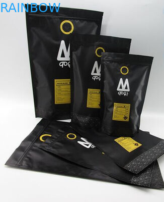 ارزان عمده فروشی دوستانه ایستادن سفارشی چاپ 250g / 500g / 1kg kraft کیسه های کاغذی قهوه برای لوبیا