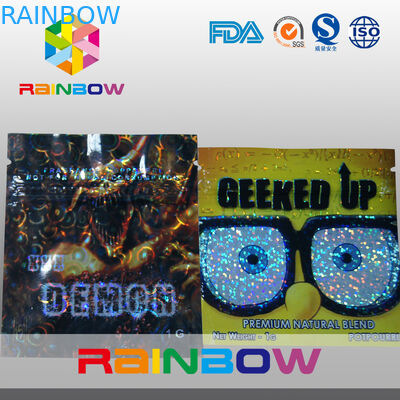 مواد روکش مواد مخدر میمون گیاهی مینی Ziplock کیسه های با تیغ برش