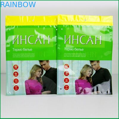 کیسه های پلاستیکی سفارشی Ziplock بسته بندی T - پیراهن جعبه بسته بندی پلاستیکی برای لباس