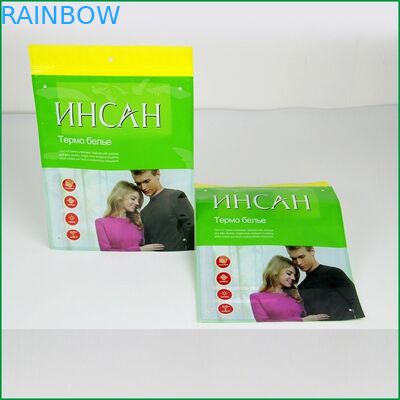 کیسه های پلاستیکی سفارشی Ziplock بسته بندی T - پیراهن جعبه بسته بندی پلاستیکی برای لباس
