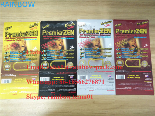 PremierZen Gold Men Enhancement Pill Card Package Package in stock with 3D effect