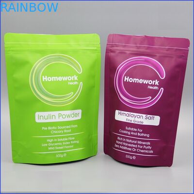 مات سفید Doypack کیسه های پلاستیکی بسته بندی زیپ کیسه پلاستیکی قهوه با شیر