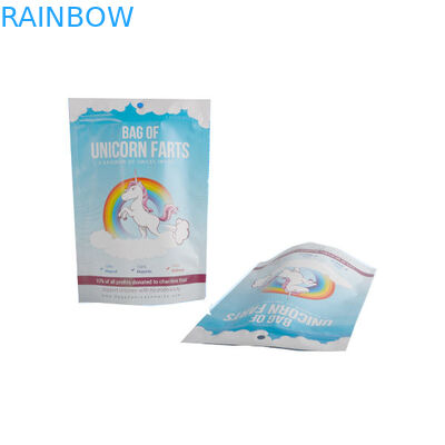 بسته بندی کیسه های آلومینیوم فویل آلومینیومی بسته بندی Ziplock White Blue Shinny