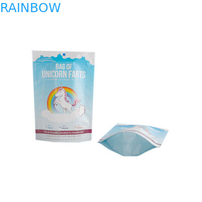 بسته بندی کیسه های آلومینیوم فویل آلومینیومی بسته بندی Ziplock White Blue Shinny