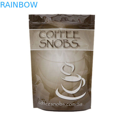 سفارشی 250g 500g 1kg مربع مربع تخت پایین ziplock قهوه کیسه بسته بندی کیسه