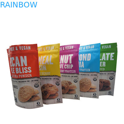 بسته بندی کیسه های زیپ کیسه های پلاستیکی برای بسته بندی شکلات کوکی ها بیسکویت