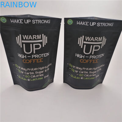 کیسه های غذا قابل استفاده مجدد ایستاده کیسه های پلاستیکی بسته بندی فویل کیسه های قهوه 250g 500g 1kg