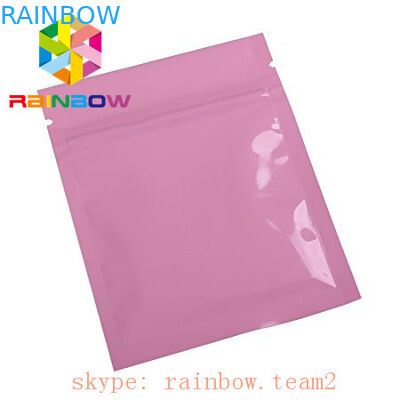 فویل فلزی صورتی فویل ملار Zip Lock سه طرفه بسته بندی مواد غذایی چمدان بسته بندی Chia بسته بندی دانه