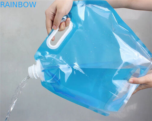 بسته بندی کیسه های کمپرسور ورزشی در فضای باز 2L 3L 5L 10L BPA Free Folding Water Spout Bag