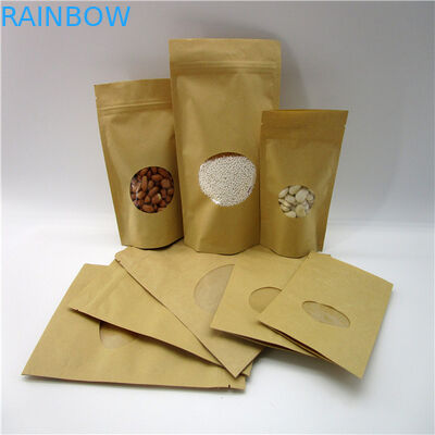 کیسه کاغذ سفارشی شکل گرفته از کیسه بیضی شکل و کیسه بسته بندی پودر پروتئین برنج