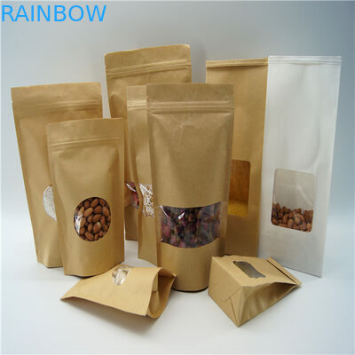 کیسه کاغذ سفارشی شکل گرفته از کیسه بیضی شکل و کیسه بسته بندی پودر پروتئین برنج