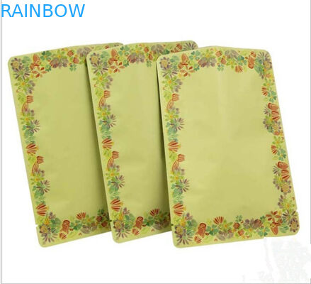 سفارشی سیاه سه طرف مهر و موم لوازم آرایشی و بهداشتی نمونه بسته بندی کیسه برای کرم