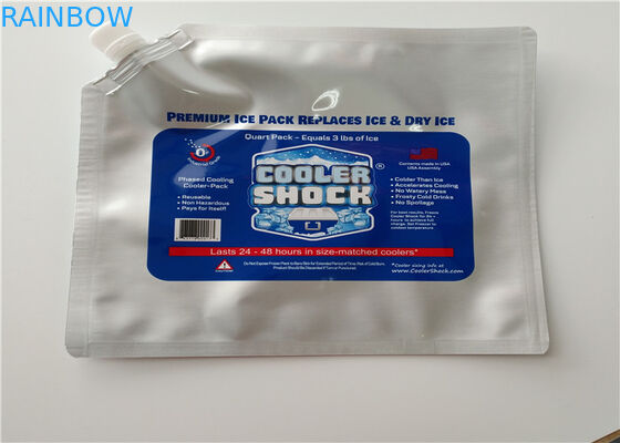 سوپرمارکت غذاهای دریایی میوه ها فویل آلومینیوم یکبار مصرف کیسه کولر عایق شده / کیسه یخ