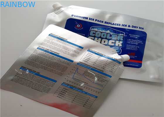 سوپرمارکت غذاهای دریایی میوه ها فویل آلومینیوم یکبار مصرف کیسه کولر عایق شده / کیسه یخ