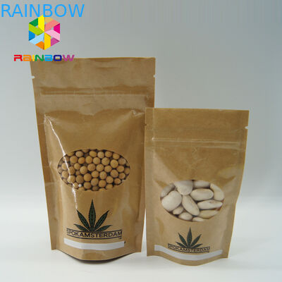 کیسه کاغذ کرافت کیسه های پلاستیکی کیف بیرونی برای غذا / گوشت خشک / محصولات دریایی