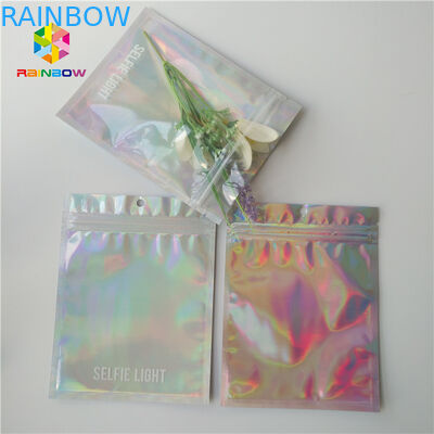 کیسه بسته بندی لیزر زیبایی با جلوی هولوگرافی روشن / عقب