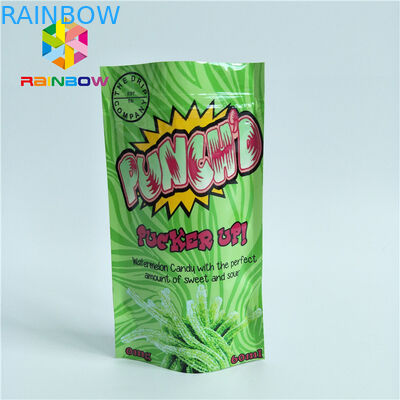 آلومینیوم Ziplock اسنک کیسه بسته بندی، فویل بسته بندی روکش شده کیسه های برای آب نبات پنبه