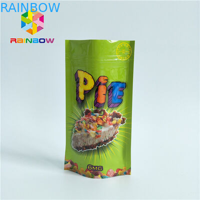 آلومینیوم Ziplock اسنک کیسه بسته بندی، فویل بسته بندی روکش شده کیسه های برای آب نبات پنبه