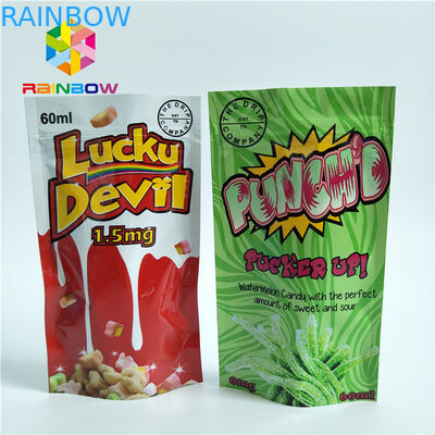 آلومینیوم Ziplock اسنک کیسه بسته بندی، فویل بسته بندی روکش شده کیسه های برای آب نبات پنبه