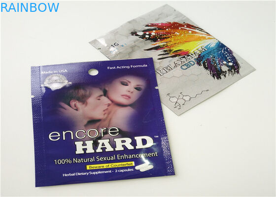 کیسه های فویل آلومینیومی ایستاده برای Rhino 7 Swag Platinum 15000 قرص های بسته بندی شده