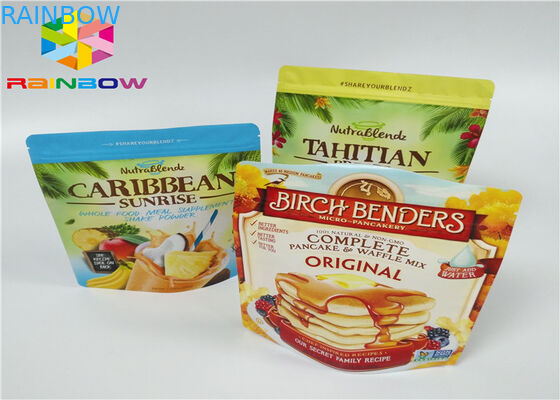 پودر پروتئین آب پنیر بسته بندی فویل آلومینیوم پودر پروتئین آب پنیر بسته بندی کیسه های Ziplock