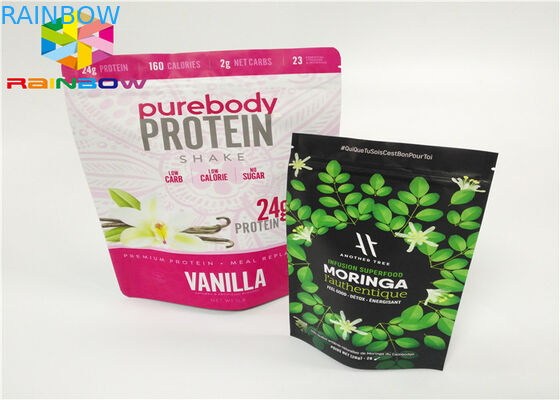 پودر پروتئین آب پنیر بسته بندی فویل آلومینیوم پودر پروتئین آب پنیر بسته بندی کیسه های Ziplock