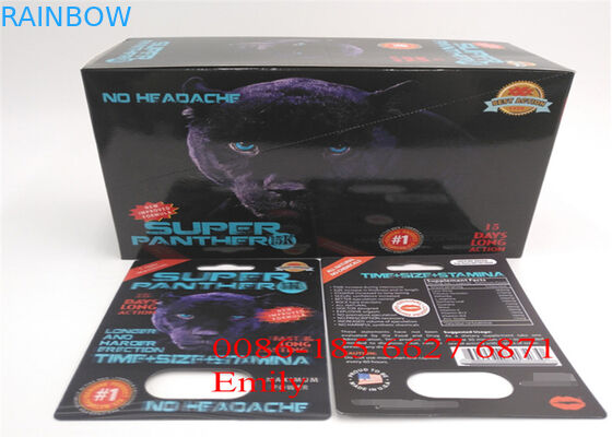 بسته بندی کارتن با بسته بندی کارتن بسته بندی پوشش براق برای قرص های افزایش جنسی