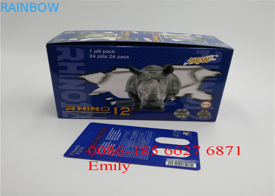 بسته بندی کارتن با بسته بندی کارتن بسته بندی پوشش براق برای قرص های افزایش جنسی