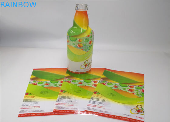 ضد آب PET / PVC عینک آستین برچسب