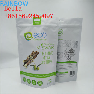 سفارشی رنگ آلومینیوم فویل کیسه دستگیره بالا برای بسته بندی کوکی