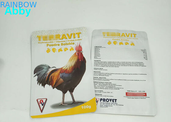 کیسه های مهر و موم خلاء مواد غذایی کاغذهای کرافت، کیسه های مهر و موم سه طرفه برای بسته بندی مواد غذایی مرغ