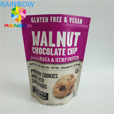 کیسه های پلاستیکی کیسه های رنگی رنگ سفارشی برای غذاهای خشک