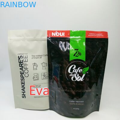 کیسه های کیسه های پلاستیکی نقره ای 500 گرم بسته بندی پودر غیر چربی برای قهوه