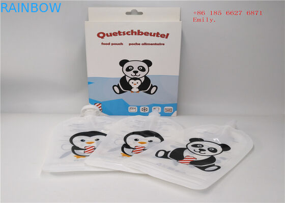 بسته بندی کیسه های قابل استفاده مجدد پلاستیکی مواد غذایی پخت و پز برای آب میوه