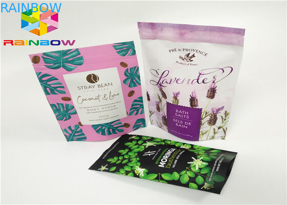 چای سفارشی چاپی چسب زدن فنجانهای سفارشی فویل آلومینیومی فنجان چای مواد غذایی جعبه Ziplock mylar برای کیسه پودر قهوه