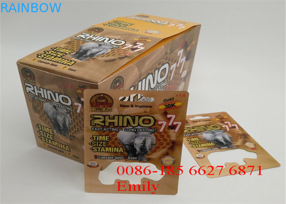 بسته بندی لوستر سفارشی جعبه بسته بندی بسته بندی PET برای قرص های تقویت کننده مرد