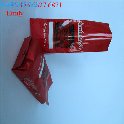 بسته بندی کیسه های فویل زیپ فنجان 250 گرم 500 گرم با شیر یک طرفه