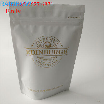 بسته بندی کیسه های فویل زیپ فنجان 250 گرم 500 گرم با شیر یک طرفه