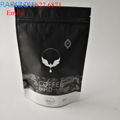 بسته بندی کیسه های فویل زیپ فنجان 250 گرم 500 گرم با شیر یک طرفه